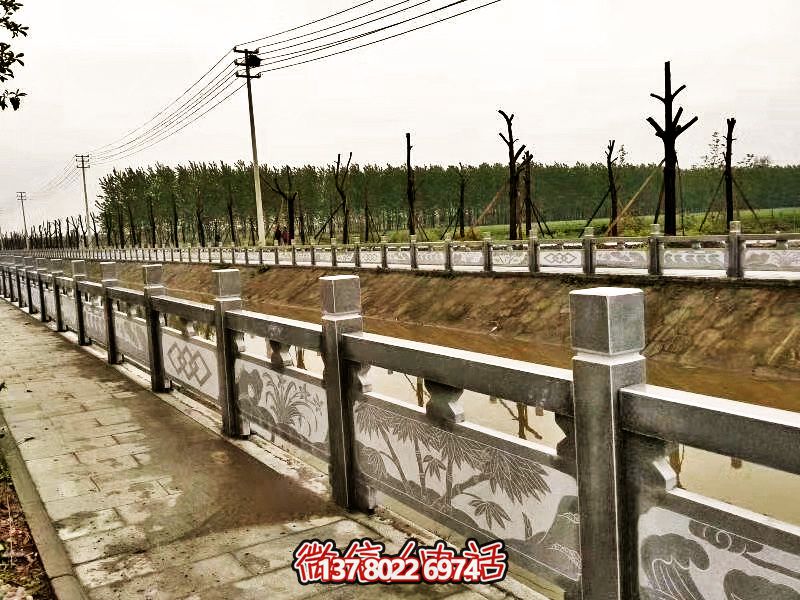 美化城市河道，完美防護(hù)欄桿，大理石裝飾