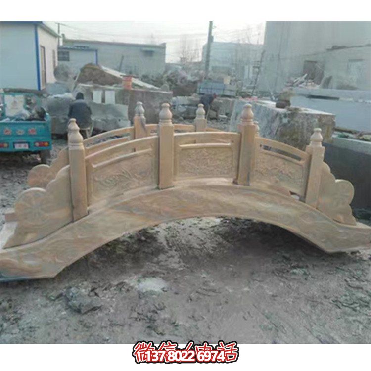 精美花崗巖雕刻石拱橋，為您的庭院裝飾添彩