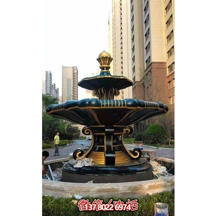 歐式風(fēng)格石雕大型噴泉雕塑，點(diǎn)綴別墅小區(qū)