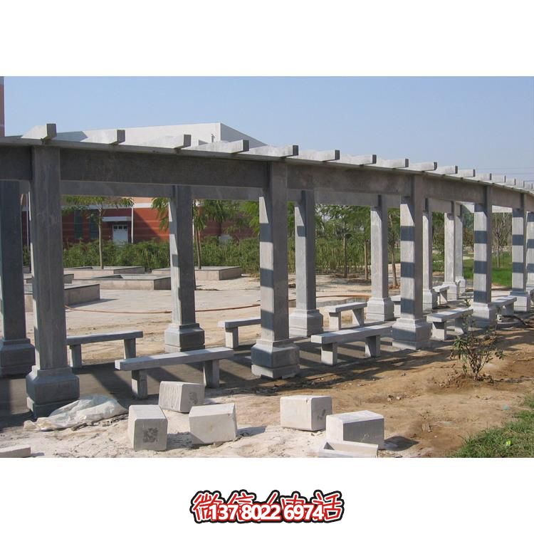 石材長廊，為大型園林戶外空間帶來精致的石雕裝飾