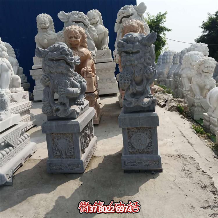 精美獅子大理石石雕，為庭院、公司、門口添彩