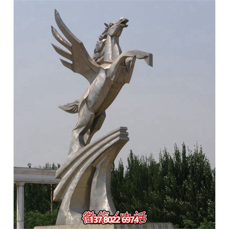不銹鋼拉絲雕塑，點(diǎn)綴廣場(chǎng)、學(xué)校及園林景觀
