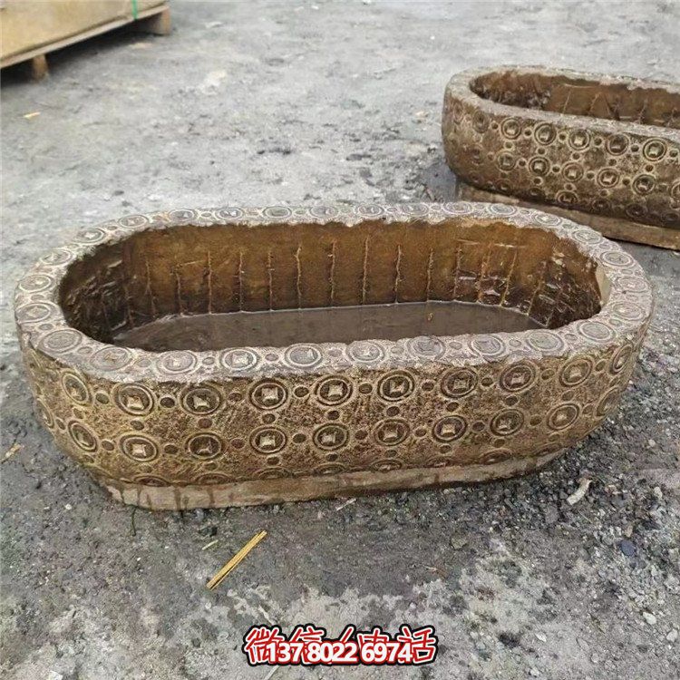 唯美老石槽，給你完美園林景觀