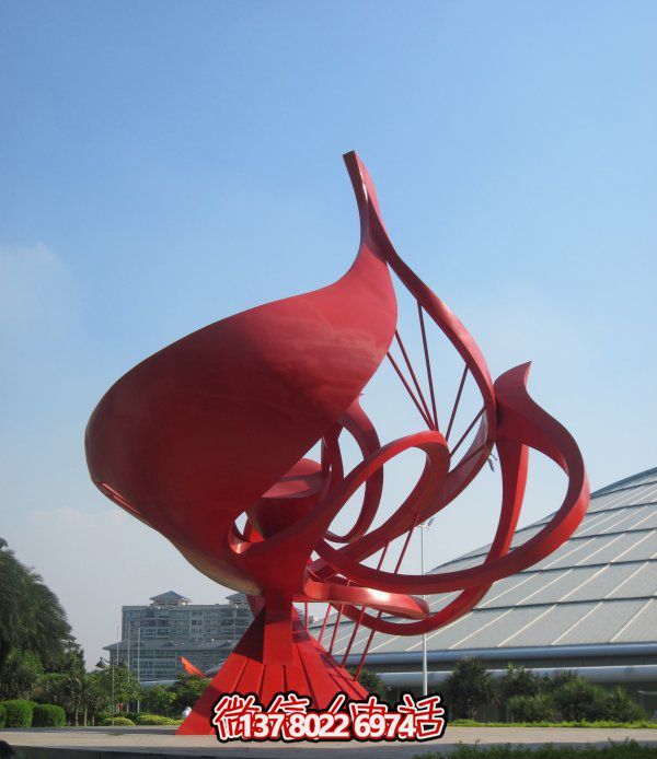 不銹鋼花朵雕塑，個性創(chuàng)意想象