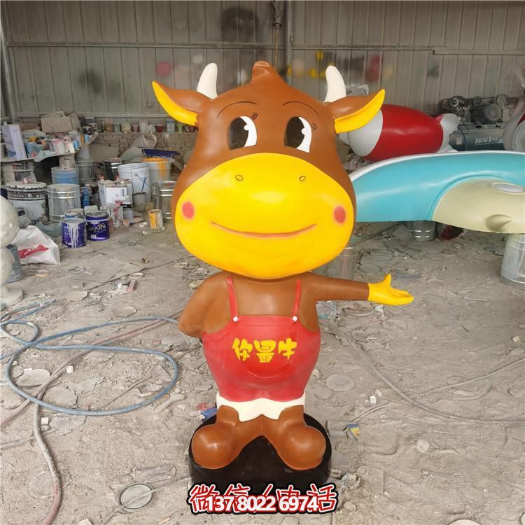 多彩玻璃鋼雕塑，精美卡通公仔，裝點(diǎn)你的店鋪