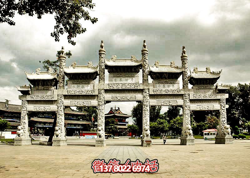 五門浮雕牌坊，美化大型景區(qū)廣場(chǎng)