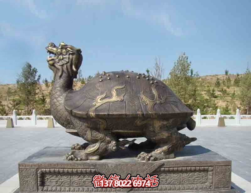 玻璃鋼龍龜?shù)袼?，點(diǎn)綴公園里的創(chuàng)意行走