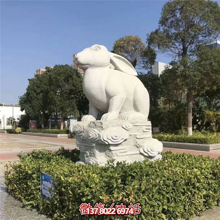 精美十二生肖大理石石雕，高端戶外園林裝飾