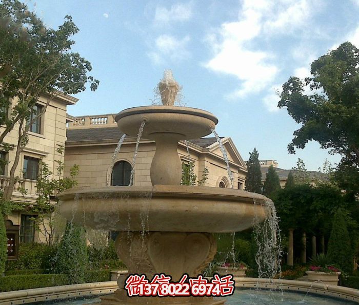 自然的質(zhì)感，夢(mèng)幻的景觀——?jiǎng)e墅大理石景觀雕塑噴泉