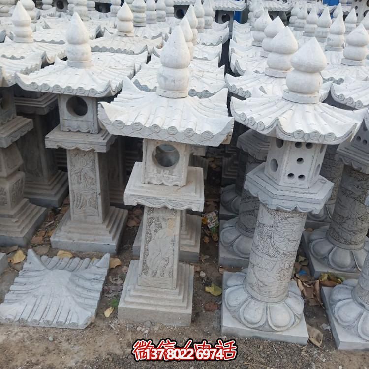 精美手工雕刻青石中式石燈擺件，打造完美園林裝飾