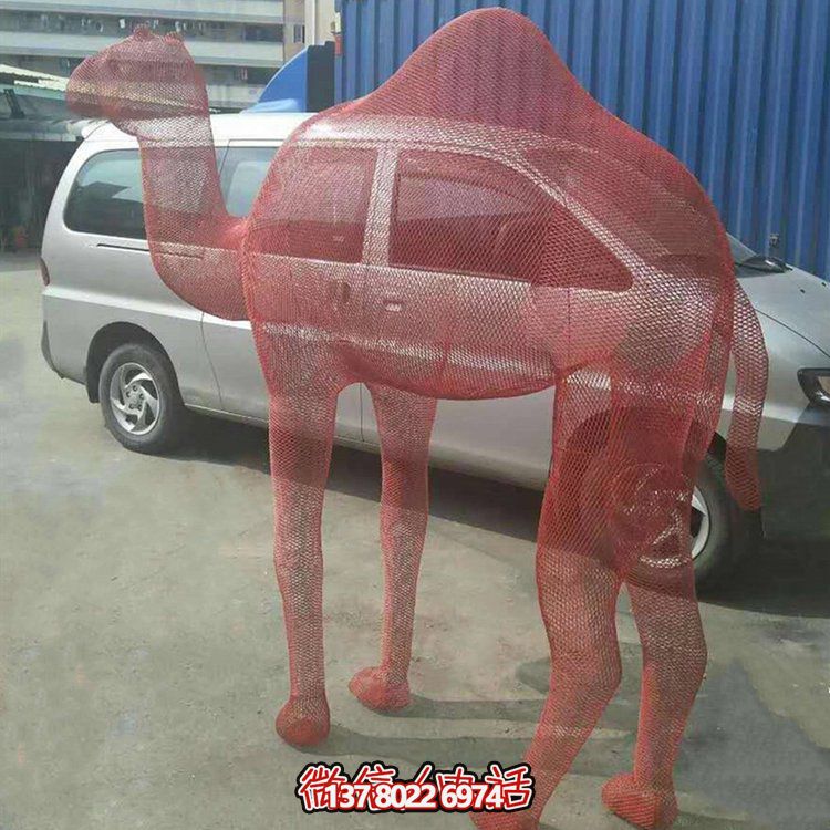 不銹鋼網(wǎng)格景觀雕塑，點(diǎn)綴廣場美景