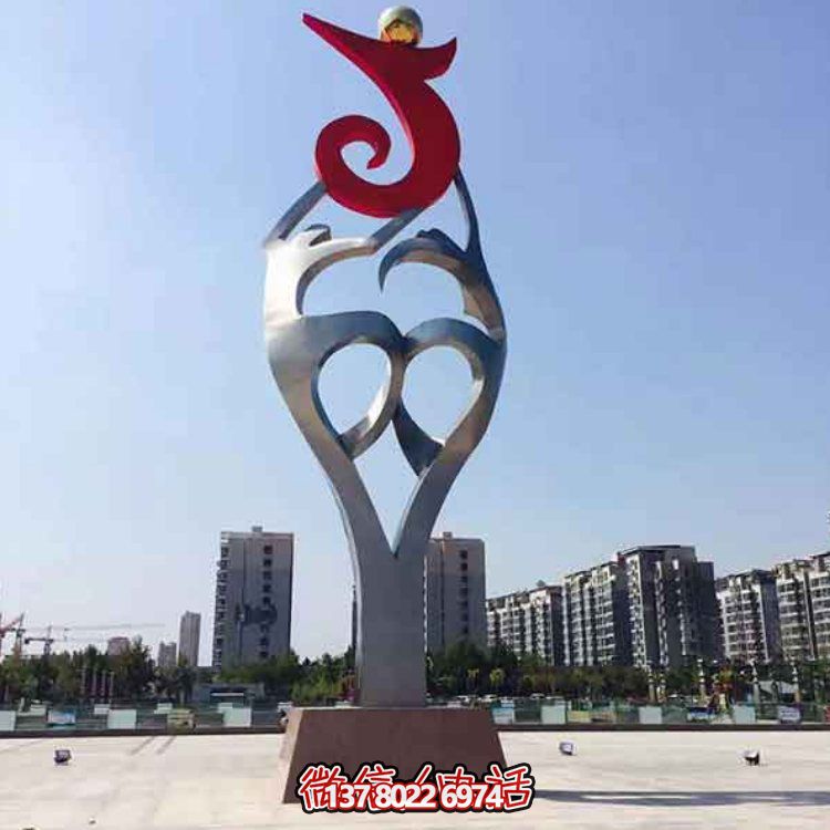 創(chuàng)意大型不銹鋼景觀擺件，點(diǎn)綴戶外廣場園林