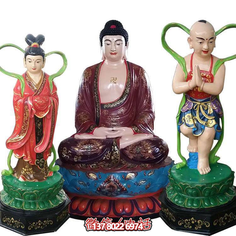 融合玻璃鋼、玻璃、彩繪技術(shù)的戶外景觀如來雕塑