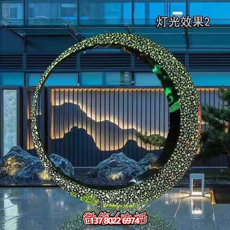 不銹鋼燈光圓環(huán)，營造月亮美景