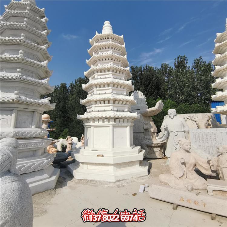 經(jīng)典漢白玉寶塔，打造完美園林景觀