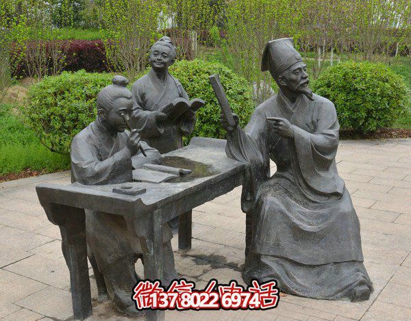 古代庭院景區(qū)，一起讀書、雕塑、感受古風(fēng)