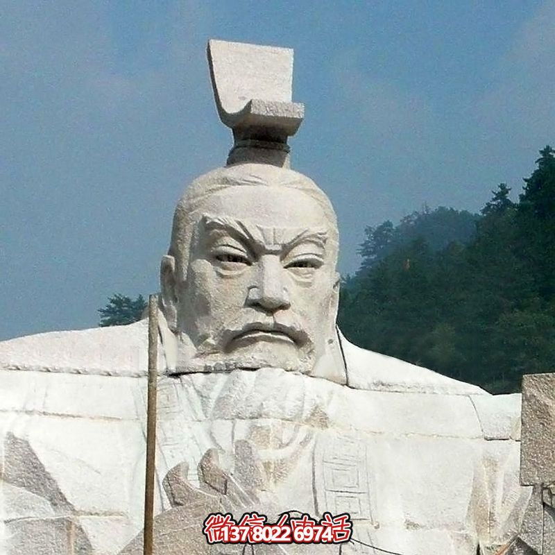漢武帝劉徹大型石雕頭像，為您的園林景觀增添精彩