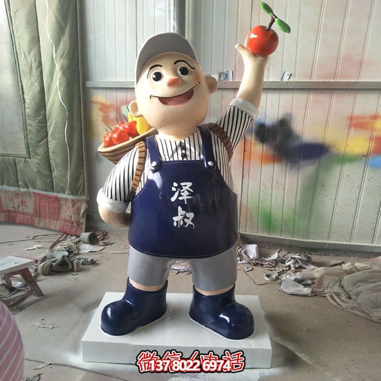 玻璃鋼彩繪擺件，點綴飯店酒店戶外廣場公園雕塑