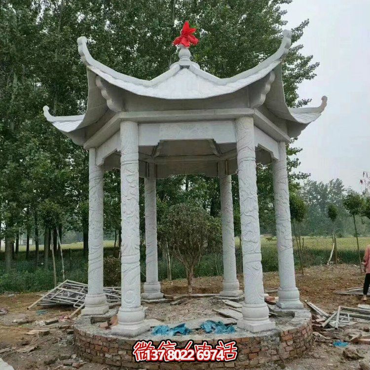 單層石涼亭，讓您擁有完美休閑空間