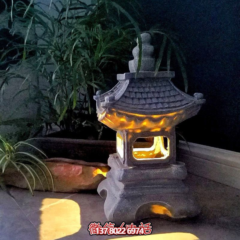 日式風落地宮燈，創(chuàng)意裝飾庭院室內擺件