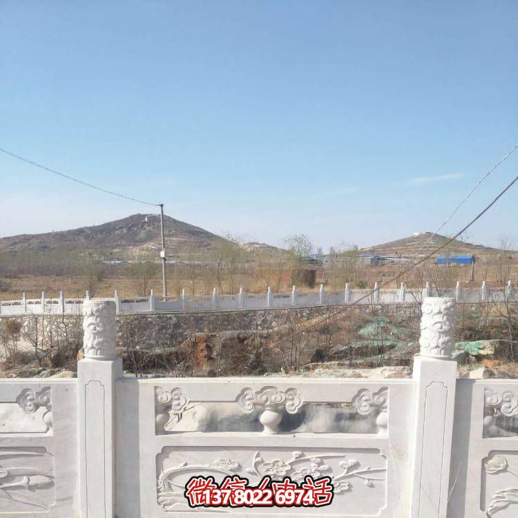 漢白玉防護(hù)欄桿，裝飾美化河道景區(qū)