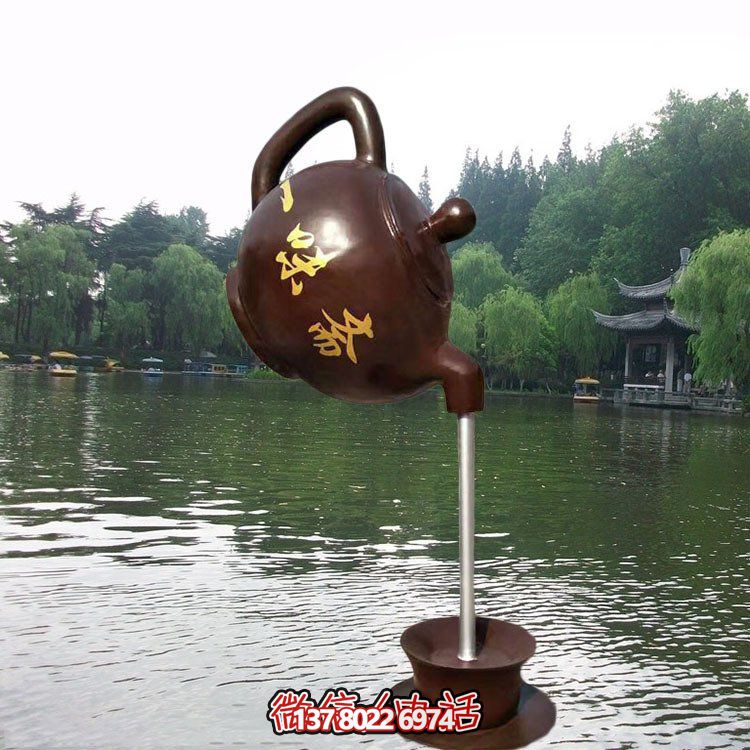 大型仿銅玻璃鋼懸空流水?dāng)[件，點(diǎn)綴園林景觀