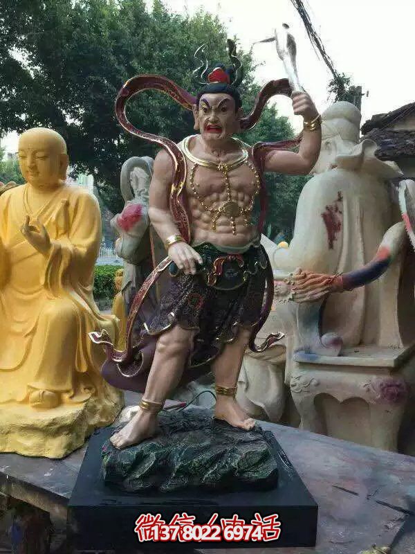 玻璃鋼八大金剛雕塑，護(hù)法神圣的守護(hù)