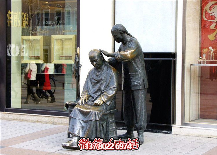 鑄銅雕塑園林景觀，讓你步行街上賞心悅目