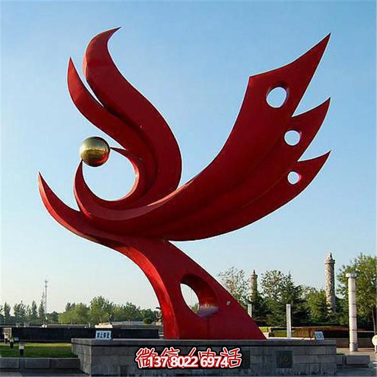 不銹鋼抽象景觀擺件，提升戶外廣場裝飾氣質(zhì)