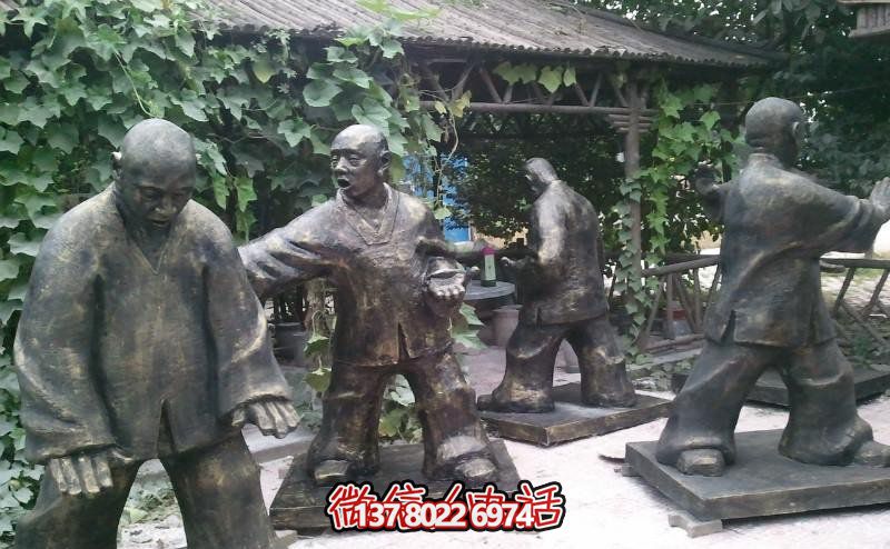 玻璃鋼雕塑景觀，為廣場練功夫人注入靈動之物