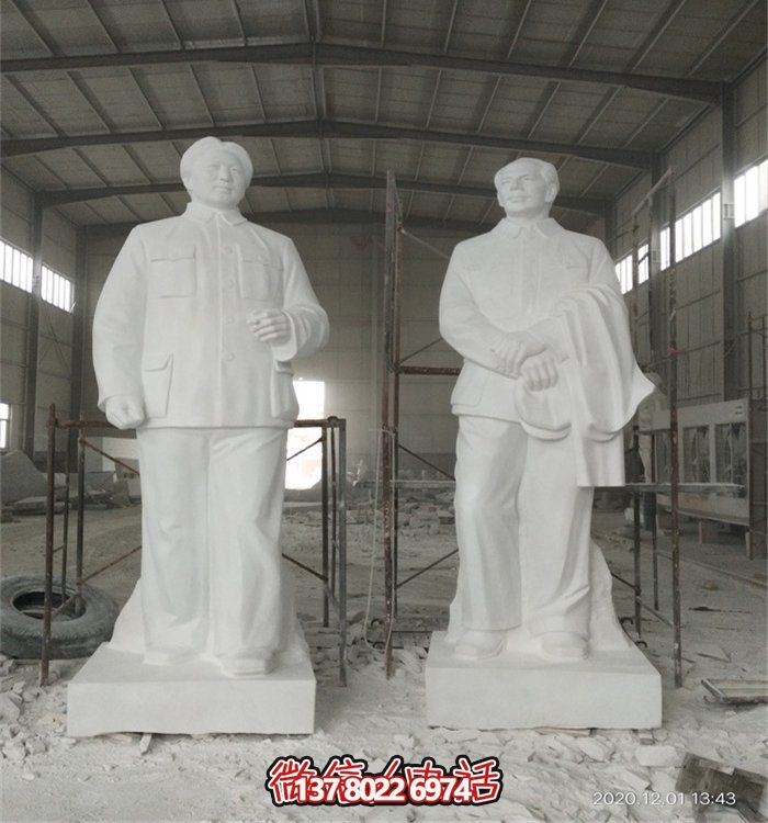 毛澤東偉人雕像，大型漢白玉雕刻，適宜于廣場等場所