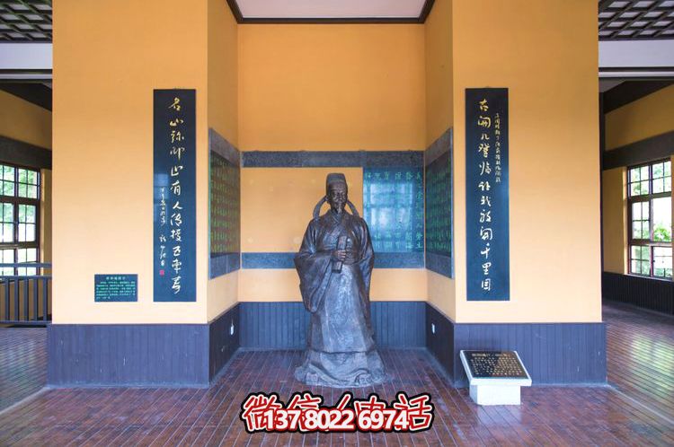 歐陽(yáng)詢鑄銅雕像，讓歷史文化名人永恒鐫刻