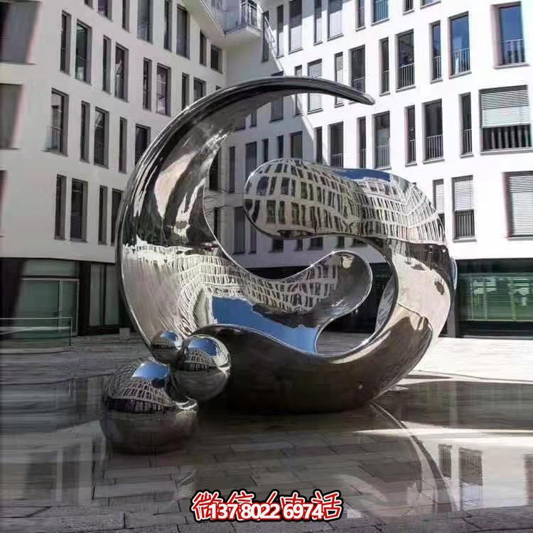 高品質(zhì)不銹鋼大型雕塑，精美戶外園林景觀