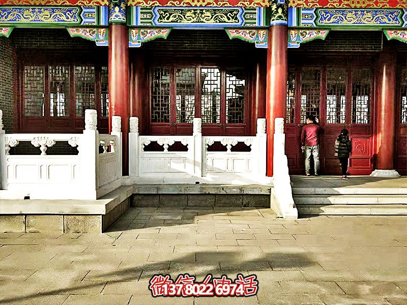 唯美古典，精致古建筑——漢白玉雕刻欄桿扶手