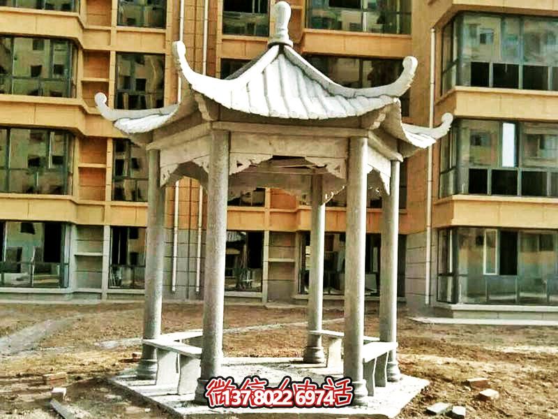 仿古建筑涼亭，為小區(qū)、公園、草坪提供休息雕塑美化