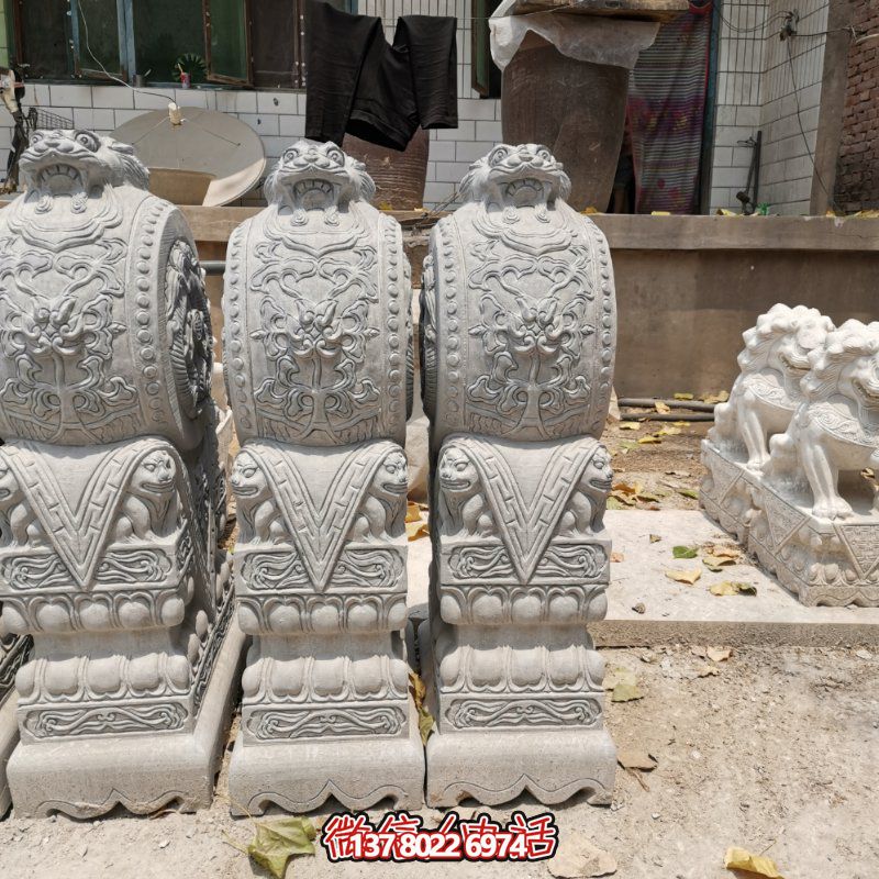 精美古典石雕擺件，美化庭院景觀