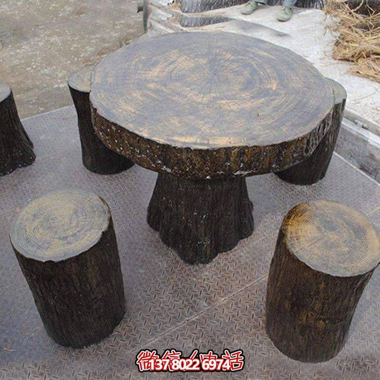 玻璃鋼樹木仿真凳子，為公園戶外空間提供美觀休閑