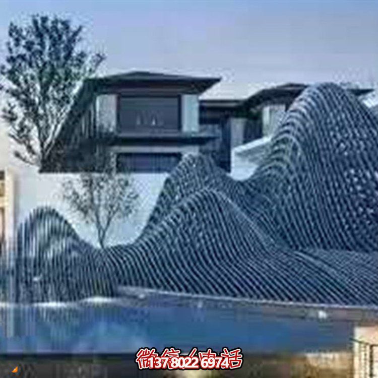 藝術(shù)水滴不銹鋼鏡面小品點(diǎn)綴庭院、酒店的時(shí)尚飾品