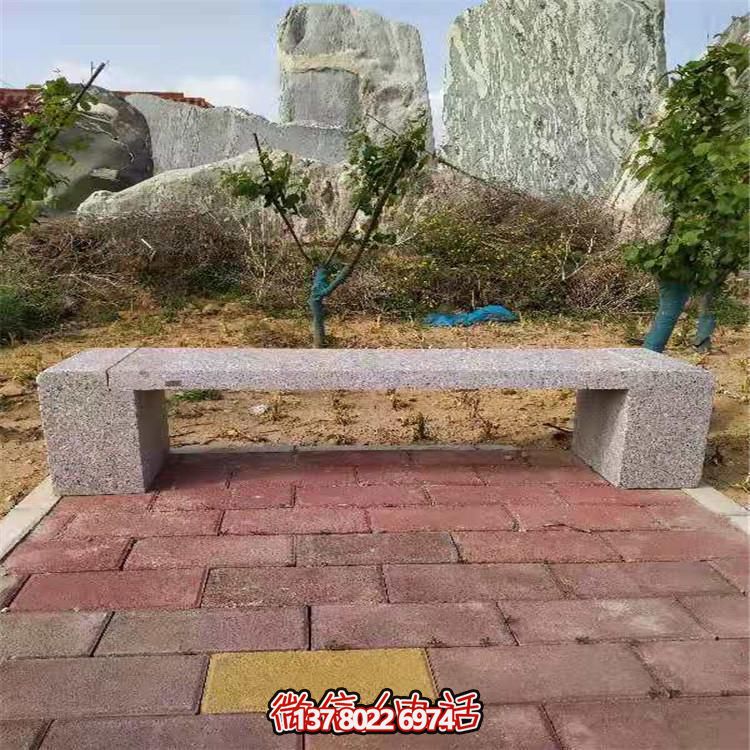 花崗巖長(zhǎng)形石凳，裝飾您的小區(qū)公園