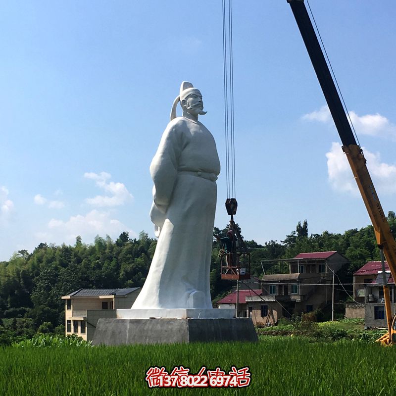 李白漢白玉雕塑，賞詩仙魅力，游覽大型景區(qū)公園