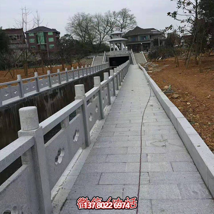 精美大理石護(hù)欄雕塑，點(diǎn)綴河道戶(hù)外環(huán)境