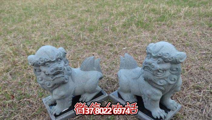 精美創(chuàng)意獅子大理石擺件，為戶外園林景觀增添更多美感
