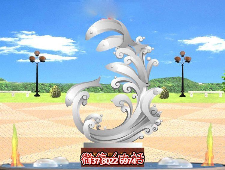 玻璃鋼雕塑魚躍龍門傳承古老傳統(tǒng)，展示創(chuàng)意美感