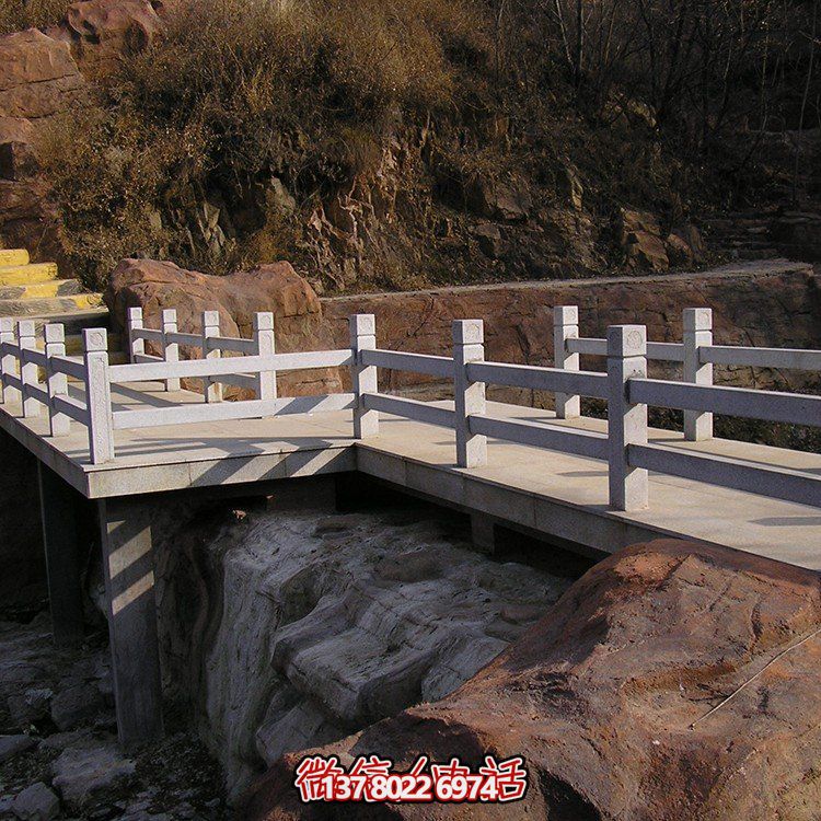 精致石磚制作的路橋、石欄桿及石欄