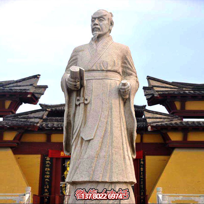 廣場學校花園砂巖石戰(zhàn)國時期思想家孟子雕塑像 廣場學?;▓@砂巖石戰(zhàn)國時期思想家孟子雕塑像