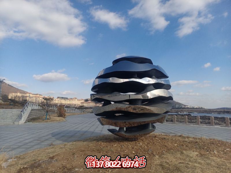 創(chuàng)意不銹鋼球形景觀(guān)雕塑