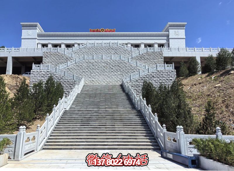 花崗巖露臺(tái)石雕步梯、欄桿欄板